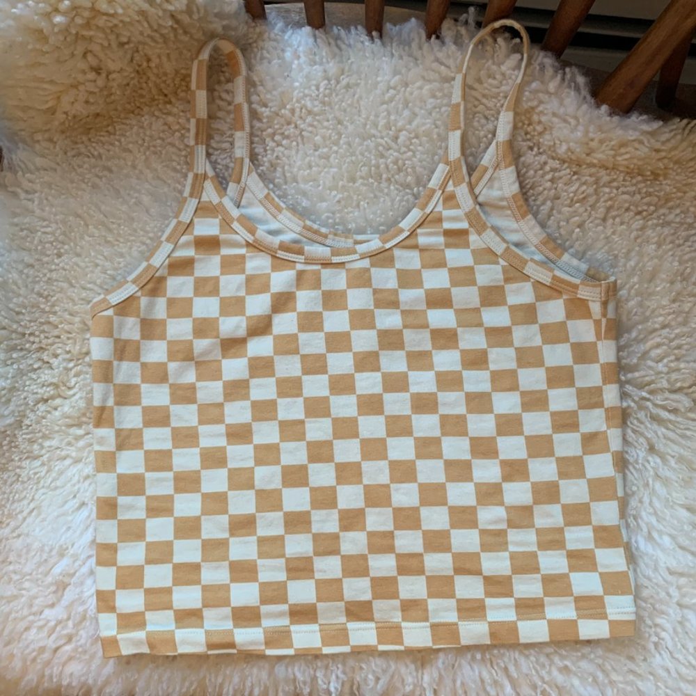 ARQ Crop Tank Carrés Medium